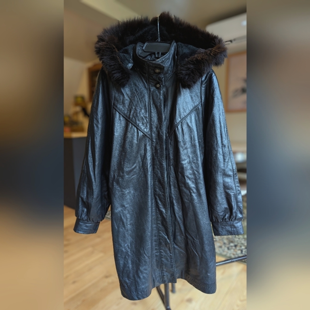 Vintage Leather Trench